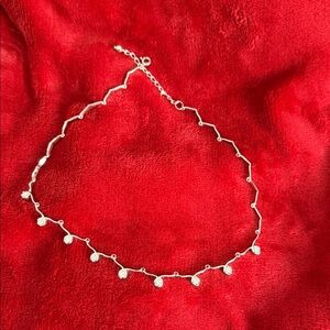 Elegant Silver Necklace with round Charms